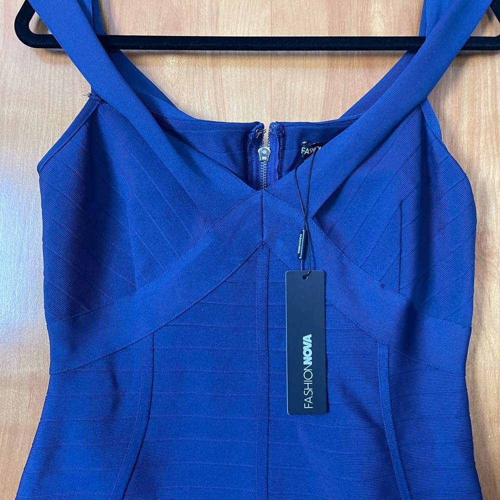 Fashion Nova Royal Blue Bodycon Dress